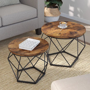 Keema Frame 2 Piece Bunching Coffee Table Sets
